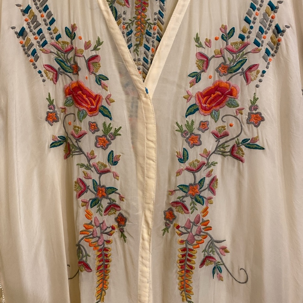 Johnny Was Kimono w/ fringe.Rare Vintage XS New w/Tags. Perfect condition. - Picture 2 of 15